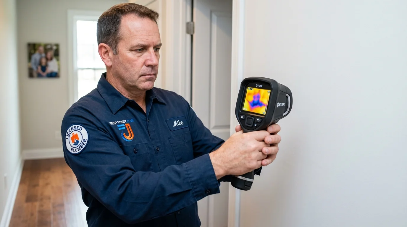 Thermal imaging leak detection by Johns Plumbing LLC in Harwich Port